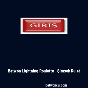 Betwon Lightning Roulette - Şimşek Rulet